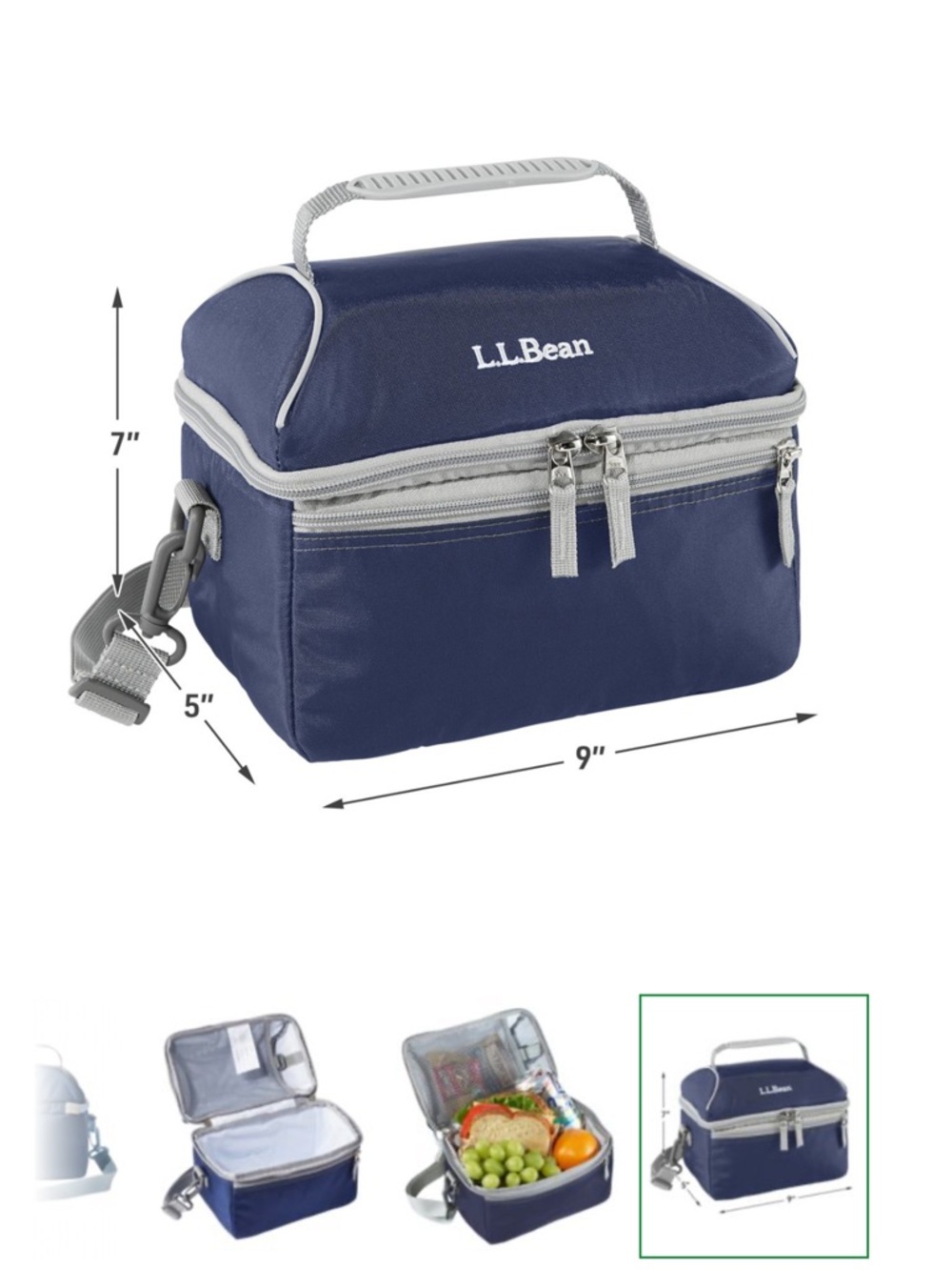 L.L. Bean Blue Camo Backpack & Lunch box - Picture 6 of 6